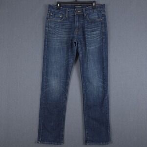Lucky Brand 410 Athletic Slim Jeans Mens 31x32 (Fits 33x32) Novato Blue Denim
